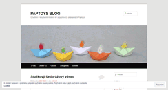 Desktop Screenshot of blog.paptoys.cz